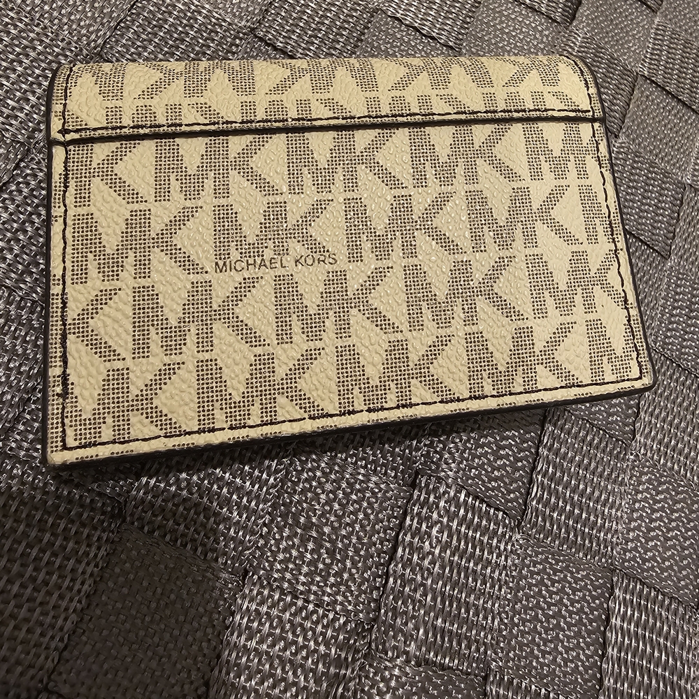 Michael Kors Beige Monogram Wallet